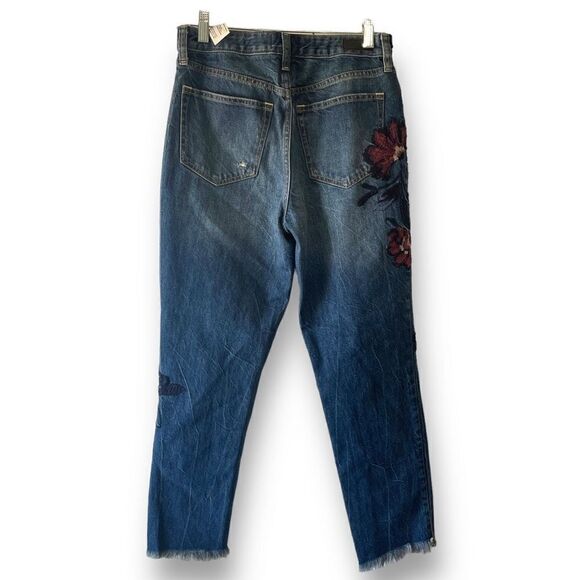 Abercrombie & Fitch Annie Girlfriend Embroidered‎ Jeans, Size 4/27 - Picture 2 of 11